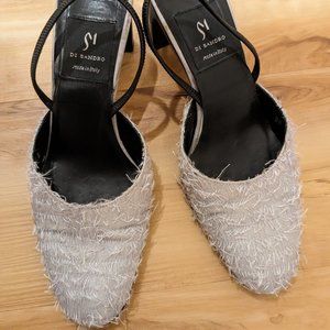 Vintage Di Sandro Slingback Feather Heel